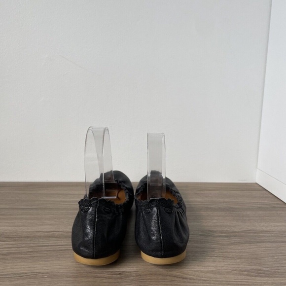 See By Chloe Black Leather Flats Ballet Jane Sz 7.5 US 100% AUTHENTIC - Picture 5 of 8